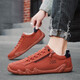 Changxiang Huili Red Canvas Schuhe Herren 2025 Neue Seite Reißverschluss Flachschuhe Frühlingssport und Freizeitschuhe für Männer rot 42