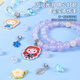 
Disney ancient style glass beaded children's jewelry luxury gift box set handmade DIY bracelet necklace birthday gift