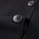 Seven brand cashmere woolen coat men's mid-length winter thick style business daddy wool coat warm winter coat black XL 180/96A
