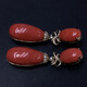 Zhaohao Coral Drop Earrings Exquisite and Elegant Tibetan Earrings Large Earrings
