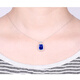 COASZE Tanzanite necklace 18K gold colored gemstone inlaid women's necklace 1.4 carat 18 points diamond/chain not included