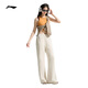 
Li Ning micro-flare trousers for women 2025 summer new fitness series fashionable skin-friendly and comfortable sports trousers AKLV718 Dune Khaki-5 XL