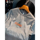 Woodpecker Short-sleeved T-shirt Men's 2025 Summer New American Loose Heavy Trendy Casual Top T-shirt Half-sleeved Men's Clothes Gray Regular XL About 135-150Jin [Jin equals 0.5 kg] Can be worn