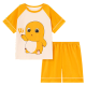 Little milk dragon children's pajamas for summer boys pure cotton short sleeves shorts boys teenagers cartoon home clothing set T695# milk dragon [hot new style] One size 14 sizes (suggested high 123-133)