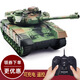 Wanrean Children's Fernbedienung Fahrzeug Tank Spielzeug Fernbedienung Fahrzeug Militärmodell Militärs grünes Elektro -Panzerfahrzeug Crawler Boy Camouflage Track fahren [32,5 cm] Beleuchtung und Klang Akkulaufzeit [ein Satz wiederaufladbarer Batterien + Ladekabel]