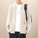 Bangyo Lovers Close de cardigan zipper 2024 Hiver Hiver High-Up épaissi lâche Veste de pull paresseux décontracté Couleur d'avoine 5057 S Poids recommandé 100-125jin [Jin est égal à 0,5 kg]