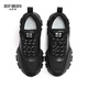 DEEP BREATH Deep Breath Women's Shoes Thick Sole Fashion Strap Curved Daddy Shoes Casual Shoes AX12242 Black 36