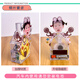 YWZR2024龙年汽车摆件太阳能车载摆件小人摇头diy创意高级感照片定制 太阳能电池双用【摇头单人691款