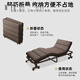 ANZ Japan imported high-end folding bed with wheels lunch break office nap lounge chair adult home hospital accompany 100 wide coffee color