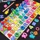 Bonath Children's Early Education Puzzle 1-23-6 ans Numéro Cognitive Building Blocs Baby Intelligence Development Toys for Boys and Girls New Dinosaur Lettres numériques