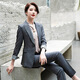 Purple Charming Black Suit Jacket Women's Short Style Small Spring Autumn Winter New Slim Fit Ladies Casual Suit Gray Suit M (Recommended 90-100 Jin Jin equals 0.5 kg)