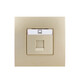 ABB switch socket panel steel frame is made of Yipiao Gold one-open two-open light three-hole 16A household package two-open single control AU10253-PG