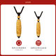 Muqian gold nine-eye Dzi bead necklace men's gold 999 ancient method pendant braided rope transfer bead pendant gold-covered silver jewelry GSP0245 Dzi bead pendant