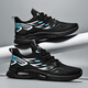Sportschuhe Herrenschuhe Frühling und Sommer atmungsaktives weiches alleinige Netzschuhe Herren lässige Schuhe leichte schockabsorbierende Trendschuhe Männer Weiß und Blau K333 40