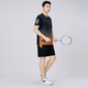 Playboy (Playboy) Ropa de bádminton para hombres de Sports para hombres más grasas más grasas de gran tamaño Carrera suelta Carrera corta Set de dos piezas Azul 9902 L 90-110Jin [Jin equivale a 0.5 kg]