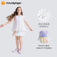 moodytiger [Fairy Family] Girls Short Skirt Soft Skin-Friendly Summer Children's Skirt Anti-Exposed Printed Sports Skirt