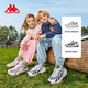 Kappa Children's Shoes Children's Sports Shoes Breathable Mesh 2026 New Spring Cushioning Wear-Resistant Casual Running Shoes for Men and Women Big Children Cold Gray/Light Lotus Pink 38
