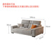 Dudumeijia fabric sofa living room 2025 new modern simple armrest storage cotton and linen sofa 526#