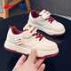 Warrior children's shoes, girls' white shoes, spring and autumn children's sports shoes, girls' sneakers WZ(CL)-0950 m/burgundy 36