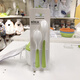 Ikea Feeding Löffel und Babylöffel Kindergeschirr Neugeborenes Baby-Sicherheitslöffel Weißgrün 2-teilige Set