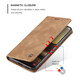Xunzhe [conception de sacs de cartes] Samsung S25ultra Mobile Phone Case S25 Business rétro Multi-fonction Card-Plug-Type Cuir S25 + Shell de support anti-automne tout simplement inclusif [Bourgunde] Samsung S25 Ultra