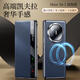 Bai Dai [Smart Sleep] Huawei MateX6 mobile phone case new flip wristband bracket function X6 collector's top layer cowhide napa pattern smart window without flip answering Huawei MateX6/X6 collector's version [Dignified black] supports car magnetic suction