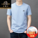 Klassiker High-End-100% reine Baumwolle kurzärmeliges T-Shirt für Herren Runde Hals Top Sommer Neues dünnes, lässiges Baumwoll halbärmelige T-Shirt Lyc-Tys9929 Weiß 2xl 120 [141-160jin [Jin gleich 0,5 kg]]