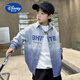 Disney boys gradient jacket spring and autumn 2025 new children's autumn shirt pure cotton medium and large children's shirt thin handsome green 140 cm