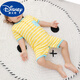 Disney baby clothes summer thin newborn baby boy pure cotton jumpsuit short-sleeved sports and casual crawling clothes trend Frog short-sleeved P677 (slightly thin) 73cm Recommended age 6-9 months