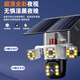 Mingsheng Solar Camera 4G Kraftlos und gridlos dediziertes Outdoor-Mobiltelefon Fernbedienungsmonitor 360 Grad No Dead Winkel mit Nachtsicht Panoramabläufe der View-View-Sprache wasserdicht ohne Plug-In