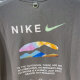 
NIKE Nike Men's Short Sleeve Summer New JUST DOIT Breathable Cotton Half Sleeve Sports and Casual Round Neck T-shirt HF6172-053 Gray 2XL