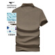Sieben Wolf kurzärärmiges T-Shirt für Männer im Sommer 7A Antibakterielles Geschäft Casual Polo Shirt Ice Seide Kühl fühlen sich leicht um die Top 702 der Männer (dunkle Aprikosenfarbe) XL (175)