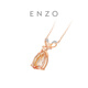 Chow Tai Fook ENZO Elegant Series 18K Gold Fugitive Princess Gemstone Necklace EZV5399 Birthday Gift 40cm