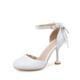 Ye Yu, a primary school student, hosted a very tall stiletto high-heeled shoe for middle-aged and older children, birthday dress shoes, girls model catwalk performance shoes, white wear-resistant upgraded model 9cm heel 32 / suitable for feet length 21cm