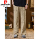 
Pierre cardin American work pants men's 2025 spring new loose straight high street charge wide-leg casual long pants new product 9885-Khaki M