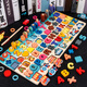 Bonath Children's Early Education Puzzle 1-23-6 ans Numéro Cognitive Building Blocs Baby Intelligence Development Toys for Boys and Girls New Dinosaur Lettres numériques