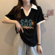 贝吉棋夏季200-300斤超胖m大码女装短袖t恤女宽松显瘦撞色polo衫上衣服 1105#CAC太阳-白色 2XL 【165一205斤】