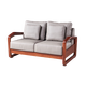 Guangming Massivholzsofa Wohnzimmer Elm Holzmöbel Sofa Kombination Sand moderne einfache Sofa 3891 Doppelsitze