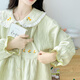 柒阅芒孕妇睡衣秋冬季不勒肚空气棉夹层待产妇月子服套装哺乳春秋 2677棕色 XXL 150-170斤穿