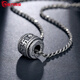 Guanpu Pavilion Fat Donglai's same style pt950 platinum small waist necklace new platinum transfer bead pendant six-word mantra for men and women platinum transfer bead amulet