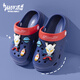 Pig dad children's hole shoes boy summer home interior non-slip Ultraman mid-large children beach outdoor sandals blue 20