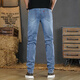 
190 tall jeans men's extended version spring and summer new slim straight-leg pants men's casual pants JK-9901 blue extended version 31