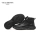 
VICKI BROWN [French brand] Martin boots men's high-end soft sole soft face casual shoes 2025 spring versatile comfortable men's boots black 41