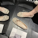 意尔康王子特价捡漏法式单鞋女平底鞋春季方头浅口仙女瓢鞋软底豆豆鞋 【厂家24H速发】米色 36