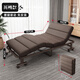 ANZ Japan imported high-end folding bed with wheels lunch break office nap lounge chair adult home hospital accompany 100 wide coffee color