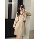 Broad color (kuose) college style knitted dress cardigan jacket two-piece suit 25 new autumn women's sweater vest dress spring apricot dress 2007 L