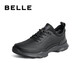 Belle Casual Men's Shoes Cowhide Thick-soled Sports Shoes Commuting Business Leather Shoes 8AY01CM3 Pre-sale Black - Single Liner 41 (255mm)