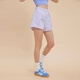 ANNERUN anti-exposure sports shorts running special women's fitness outerwear quick-drying Pilates Pilates loose hot pants Fengxin Purple S
