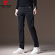 皮尔卡丹（pierre cardin）2025新款男士裤子男秋季潮流百搭休闲裤男修身直筒春秋男士长裤子 X653黑灰-弹力 32 码