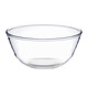 Meal General Transparent Glass Bowl High Temperature Resistant Household Baking Glass Basin and Noodle Cake Egg Salad Instant Noodle Bowl Large Soup Bowl Glass Salad Bowl 1 piece 4500ml
